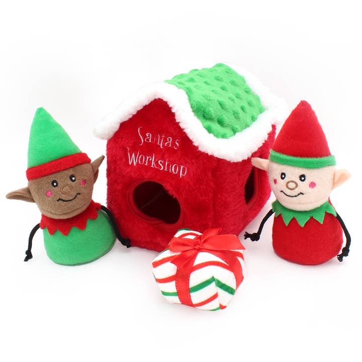 Christmas Burrow™ - Santa's Workshop -Holiday · ZippyPaws — Précommande Noël