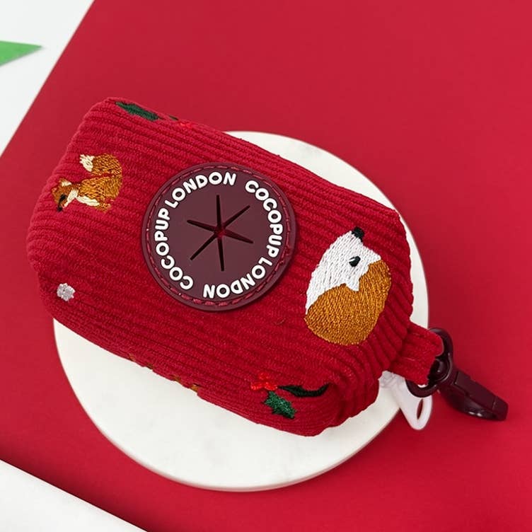 Porte-sacs Holly Jolly Trails · Cocopup London — Précommande Noël