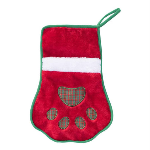Stocking - Red Paw - Dog · ZippyPaws — Précommande Noël