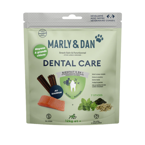 Marly & Dan - Stick dentaire saumon menthe M/L