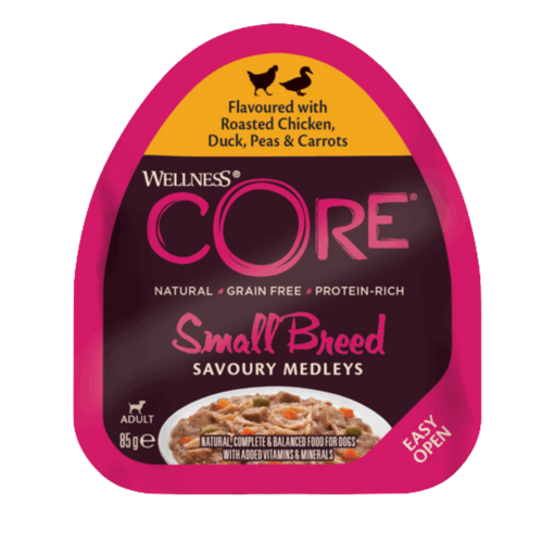 WellnessCore barquette poulet canard 85G