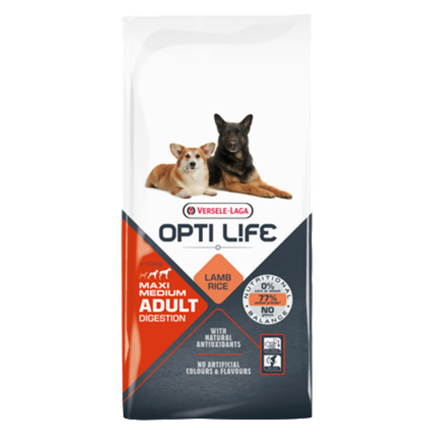 Opti Life digestion medium/maxi Saumon Agneau 12.5KG