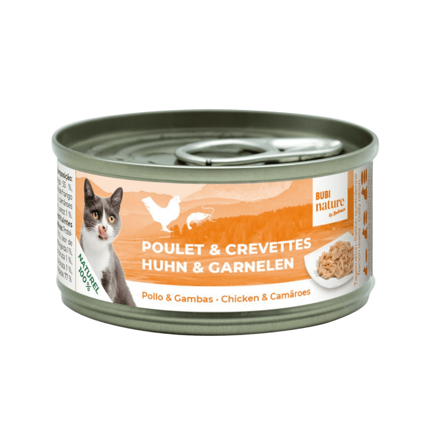 Bubi nature poulet crevettes - 70G
