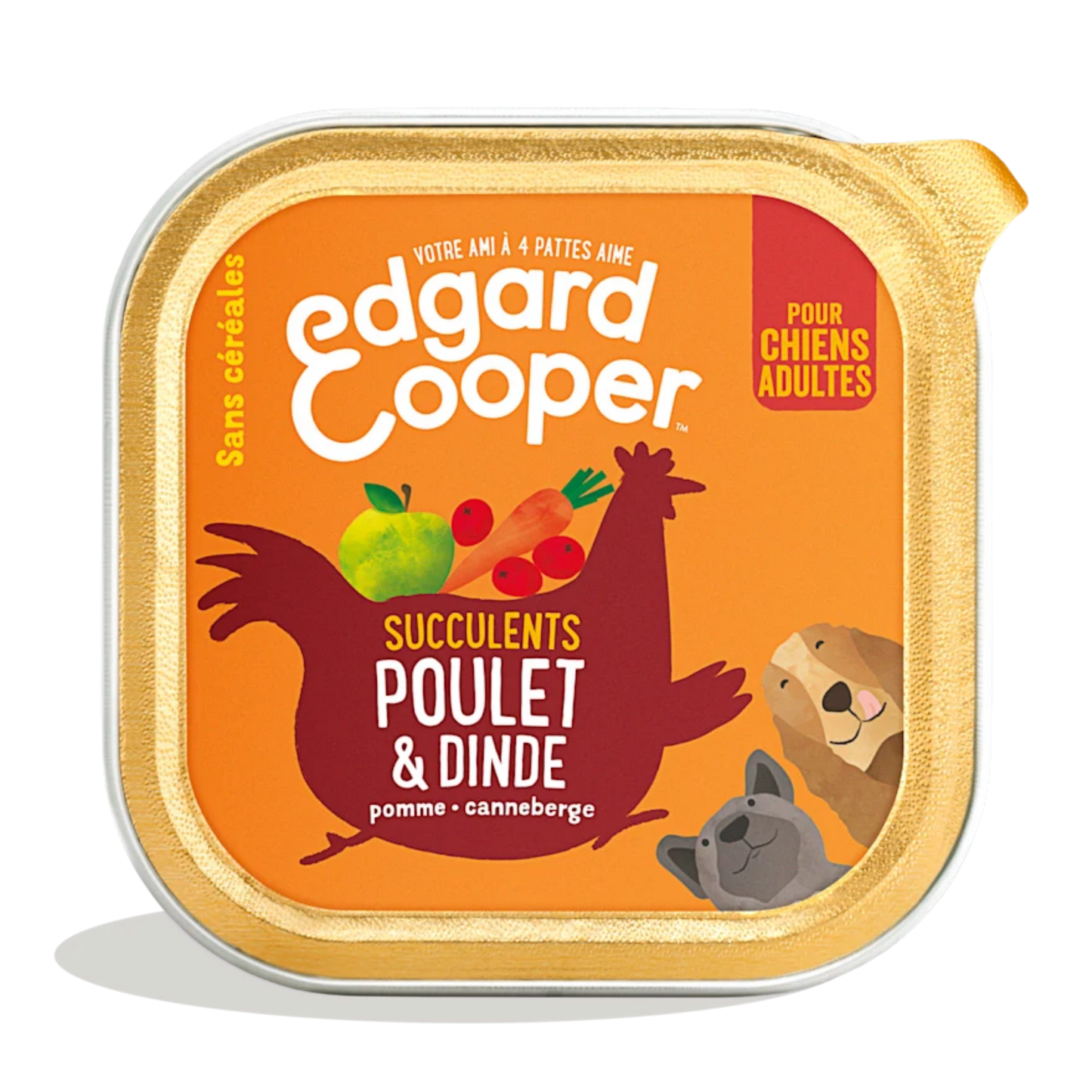 Edgard & Cooper barquette poulet dinde