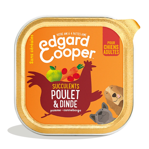 Edgard & Cooper barquette poulet dinde