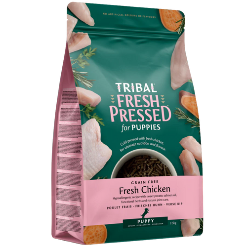 Tribal fresh pressed poulet chiot 12KG